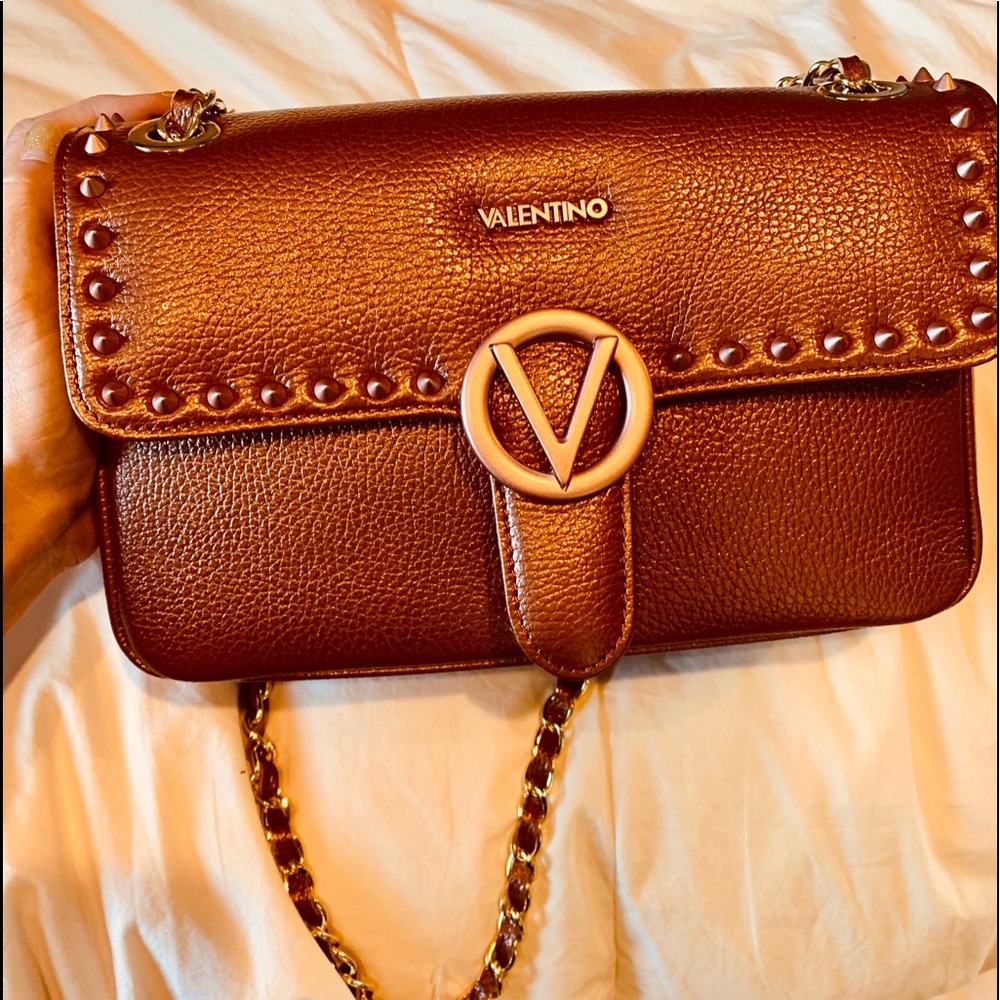 Valentino: Antoinette Studded Leather Shoulder Bag